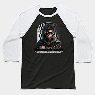 Cyberpunk Man Baseball T-Shirt